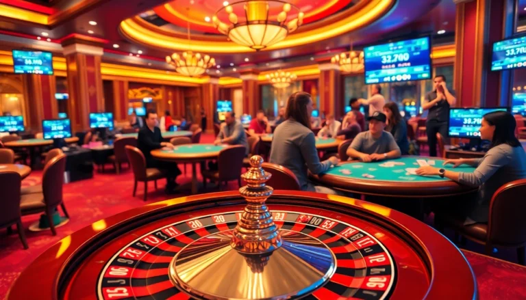Experience thrilling gaming at https://32win.ae.org/, featuring an exciting roulette wheel and engaged poker players.