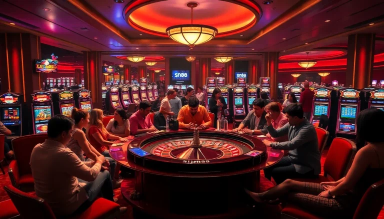 sn88 Casino scene showing thrilling roulette play and vibrant atmosphere.
