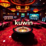 Kuwin casino setting highlighting an exciting roulette game with enthusiastic players.